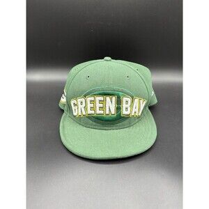 New Era Green Bay Packers Fitted Hat Cap / Size 7 1/4 / Green